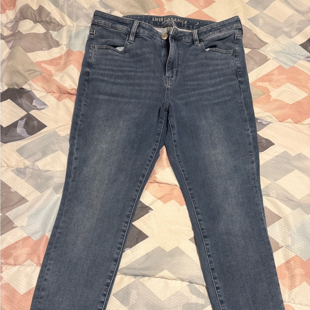 American Eagle Outfitters Dark Blue Skinny Jeans